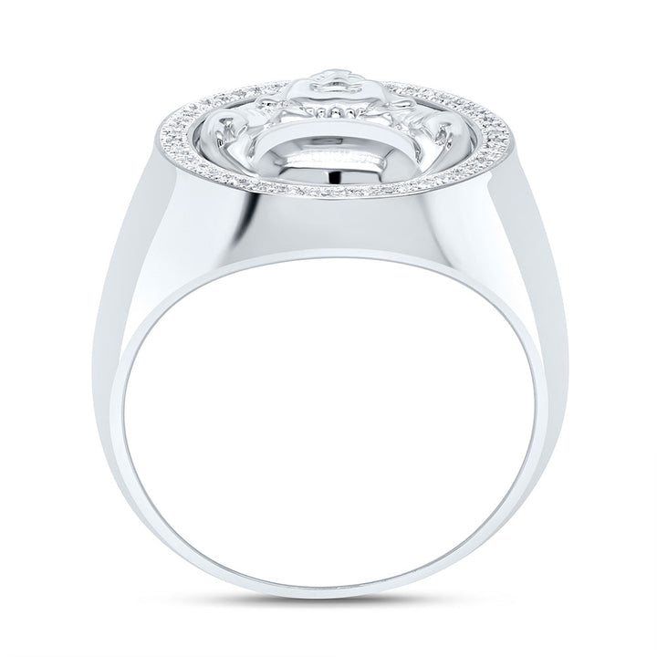 1/8CTW-NAT DIA P1 GIFT LAUGHING BUDDHA MENS RING Daisy Joyeria