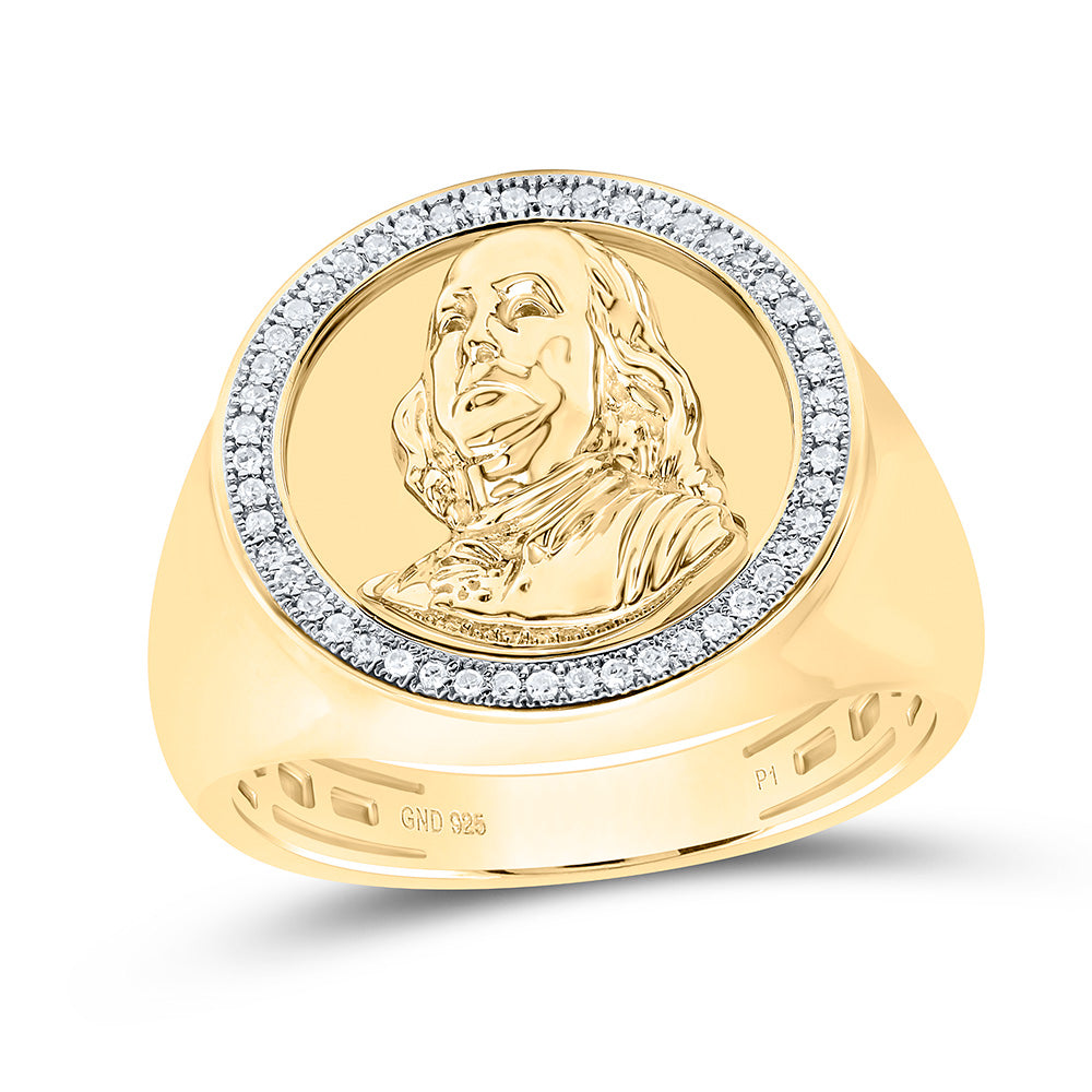 1/8CTW-NAT DIA P1 GIFT MENS RING Daisy Joyeria
