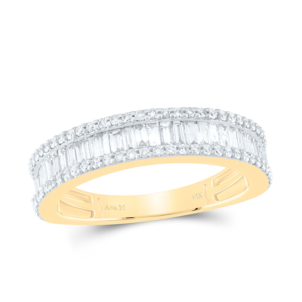 7/8CTW-NAT DIA ANA M FASHION LADIES BAGUETTE BAND Daisy Joyeria