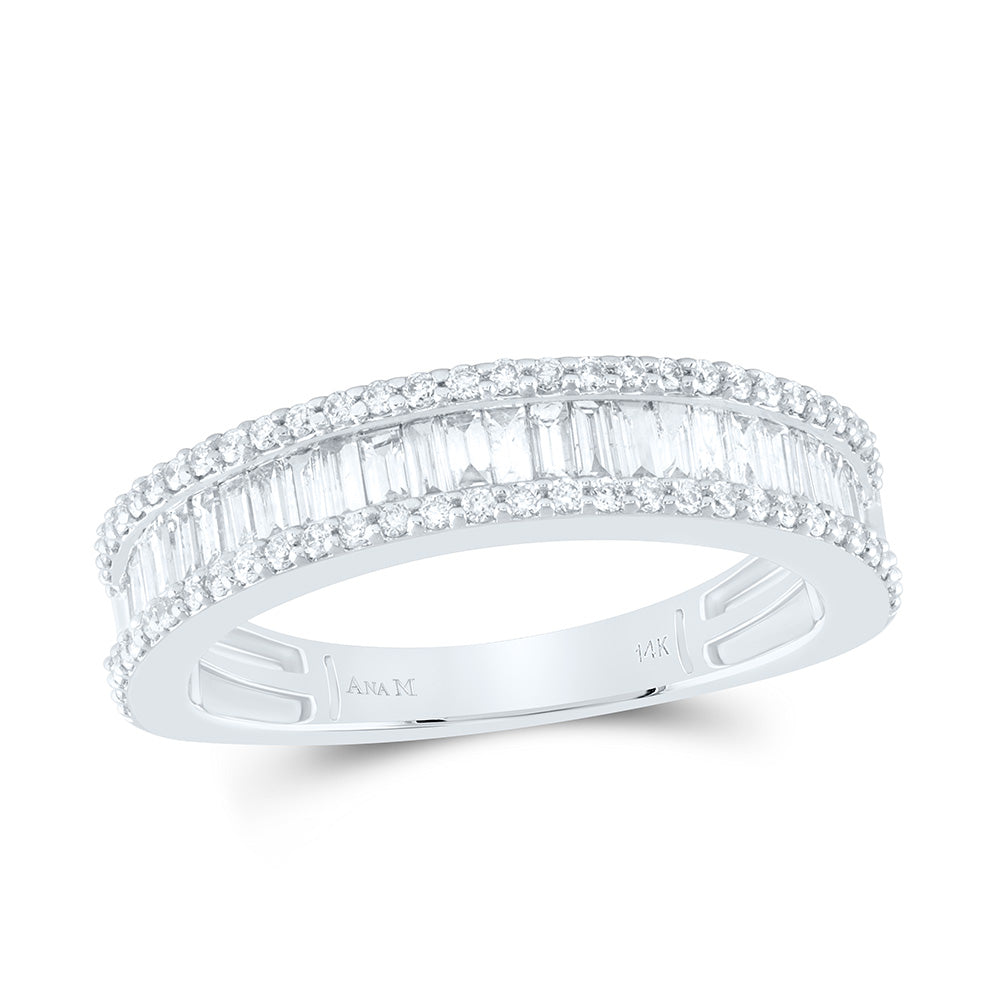 7/8CTW-NAT DIA ANA M FASHION LADIES BAGUETTE BAND Daisy Joyeria