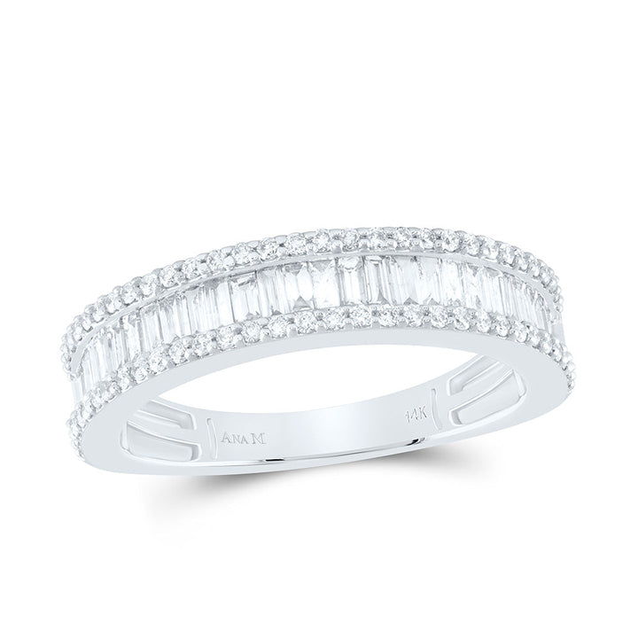 7/8CTW-NAT DIA ANA M FASHION LADIES BAGUETTE BAND Daisy Joyeria