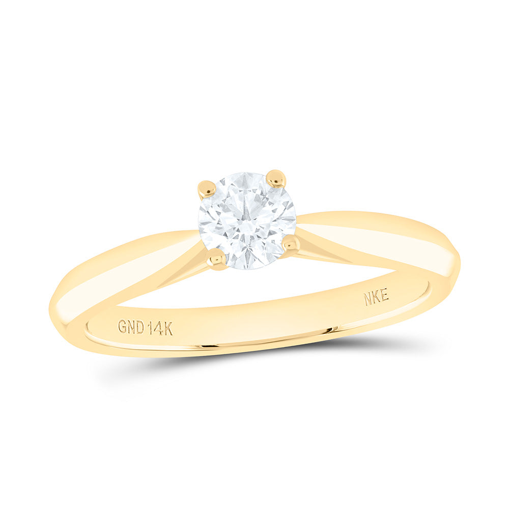 1/2CT-NAT DIA NKE ROUND SOLITAIRE RING Daisy Joyeria