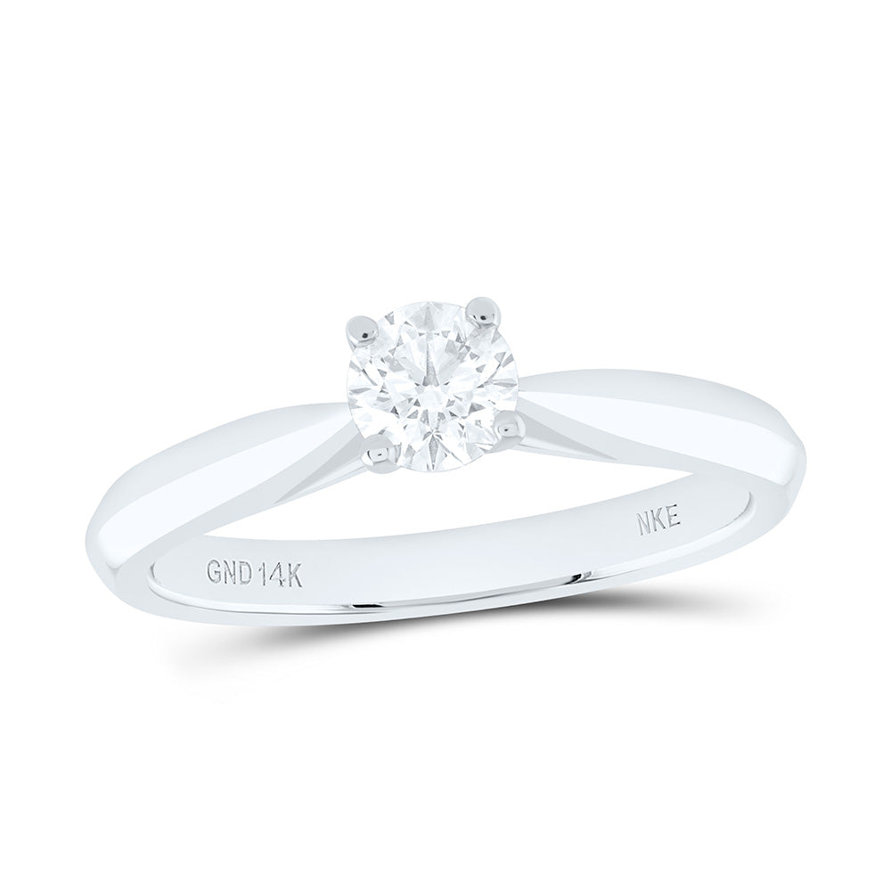 1/2CT-NAT DIA  NKE ROUND SOLITAIRE RING Daisy Joyeria