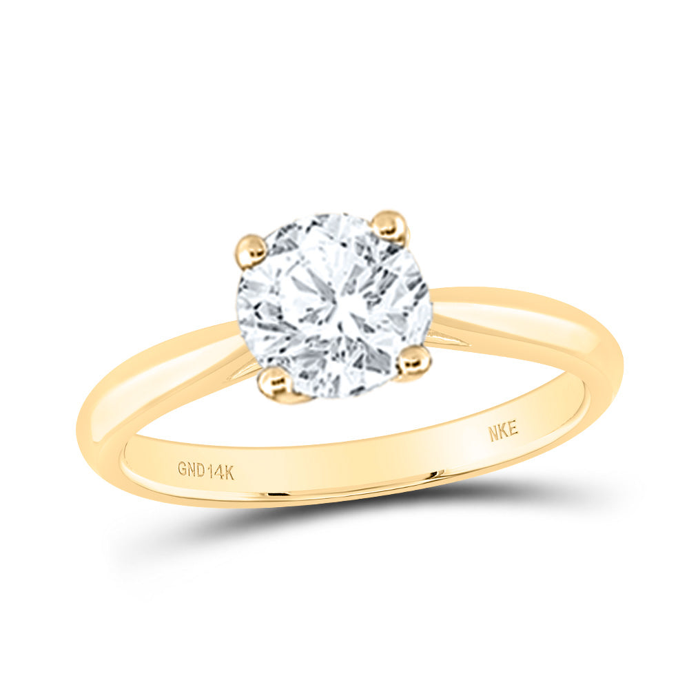 3/4CT-NAT DIA NKE ROUND SOLITAIRE RING Daisy Joyeria
