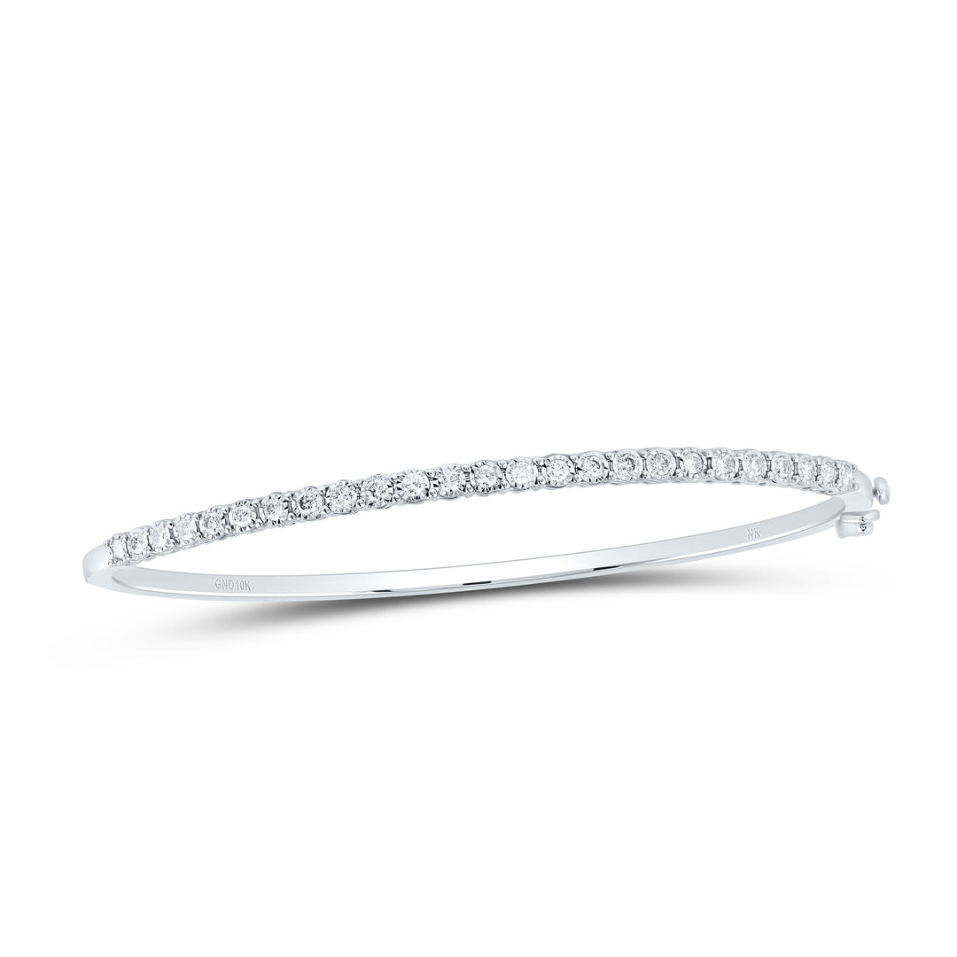 1/2CTW-NAT DIA NK FASHION TENNIS BANGLE (60X48) Daisy Joyeria