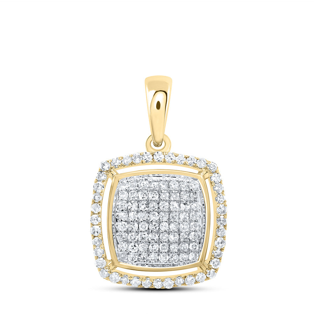1/3CTW-NAT DIA NK FASHION CUSHION PENDANT Daisy Joyeria