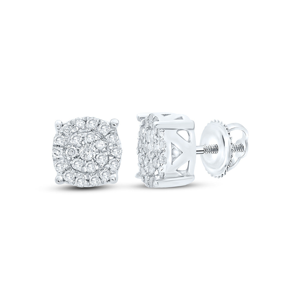1/6CTW-NAT DIA P1N GIFT ROUND STUD EARRING Daisy Joyeria