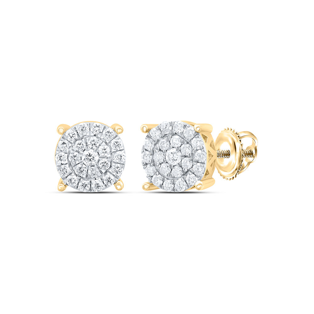 1/4CTW-NAT DIA P1N GIFT ROUND STUD EARRING Daisy Joyeria