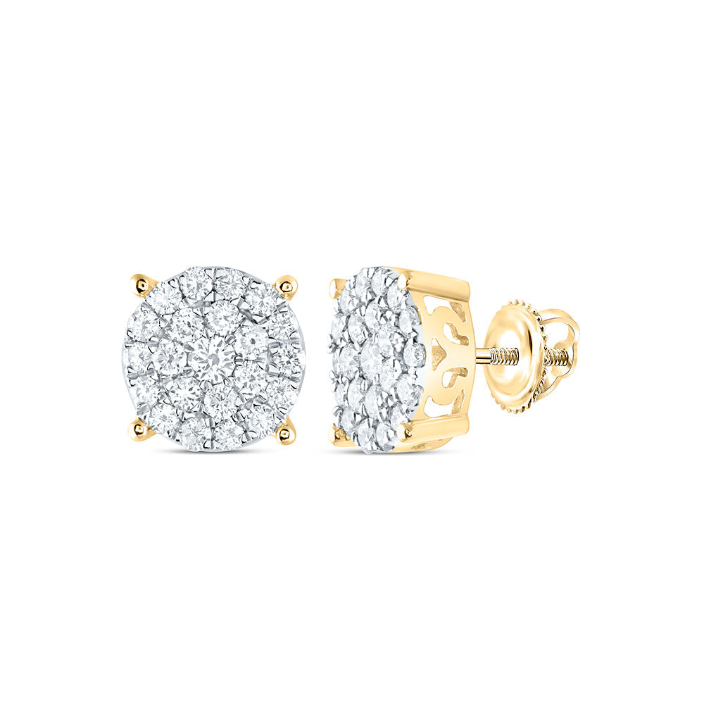 1 1/2CTW-NAT DIA P1N GIFT ROUND STUD EARRING Daisy Joyeria
