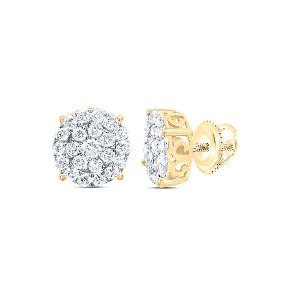 1 1/2CTW-NAT DIA P1N GIFT ROUND STUD EARRING Daisy Joyeria
