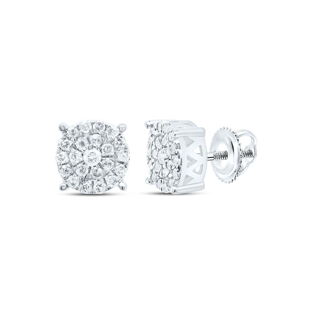 1/4CTW-NAT DIA P1N GIFT ROUND STUD EARRING Daisy Joyeria