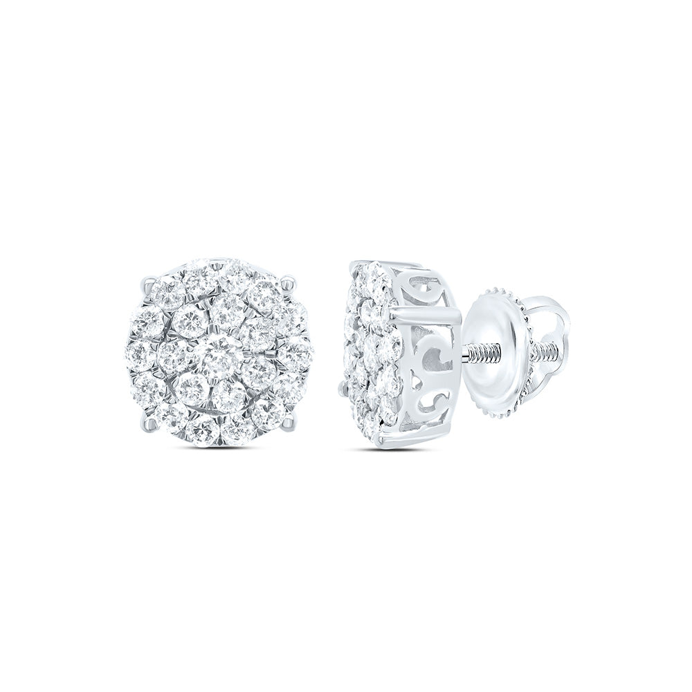 1 1/2CTW-NAT DIA P1N GIFT ROUND STUD EARRING Daisy Joyeria