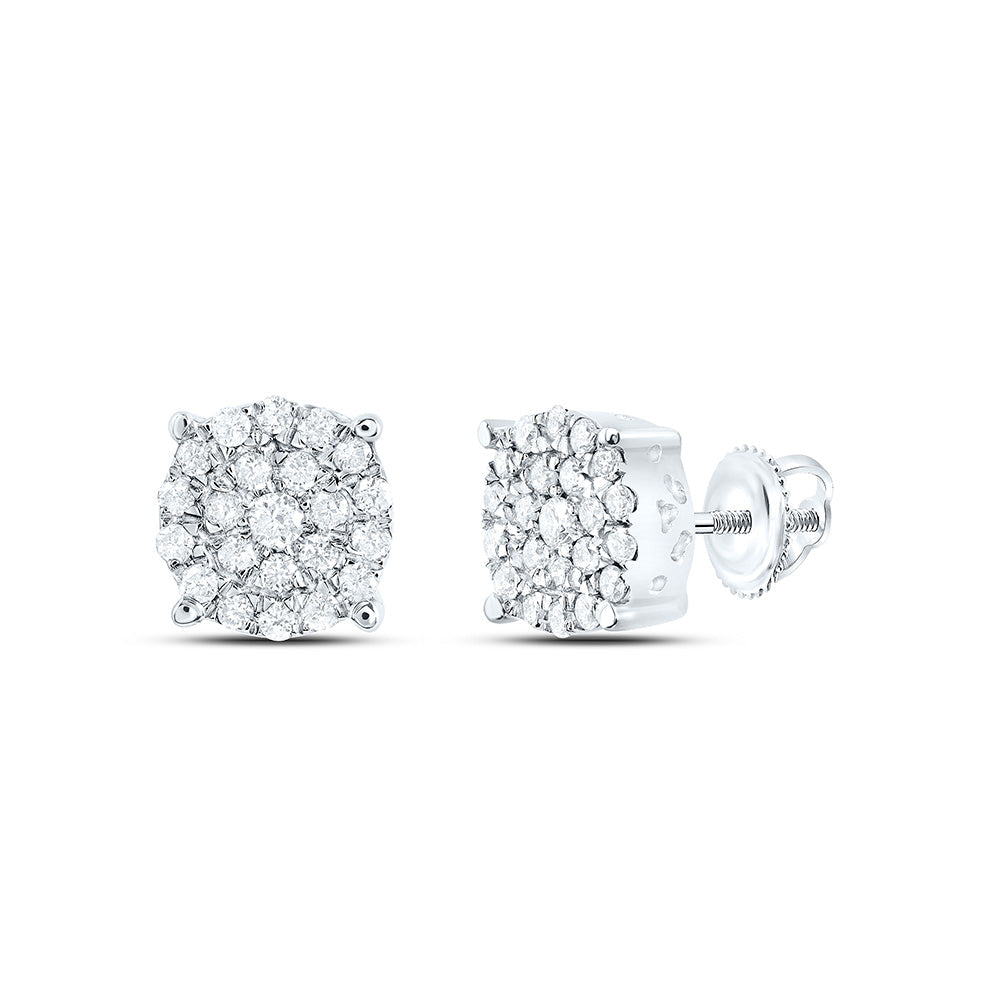1/2CTW-NAT DIA P1N GIFT ROUND STUD EARRING Daisy Joyeria