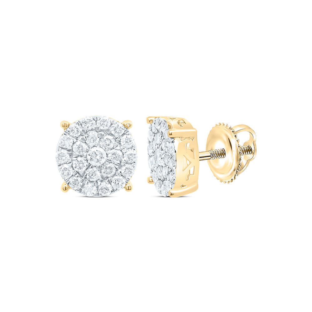 1/2CTW-NAT DIA P1N GIFT ROUND STUD EARRING Daisy Joyeria