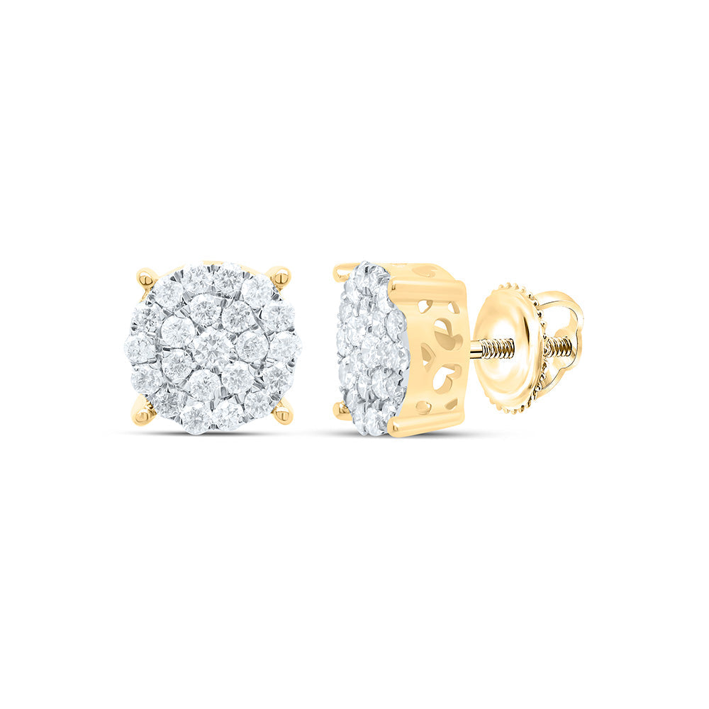 3/4CTW-NAT DIA P1N GIFT ROUND STUD EARRING Daisy Joyeria