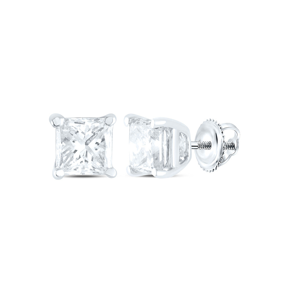 1/5CTW-NAT DIA I1 IJ PRINCESS SOLITAIRE STUD EARRING Daisy Joyeria