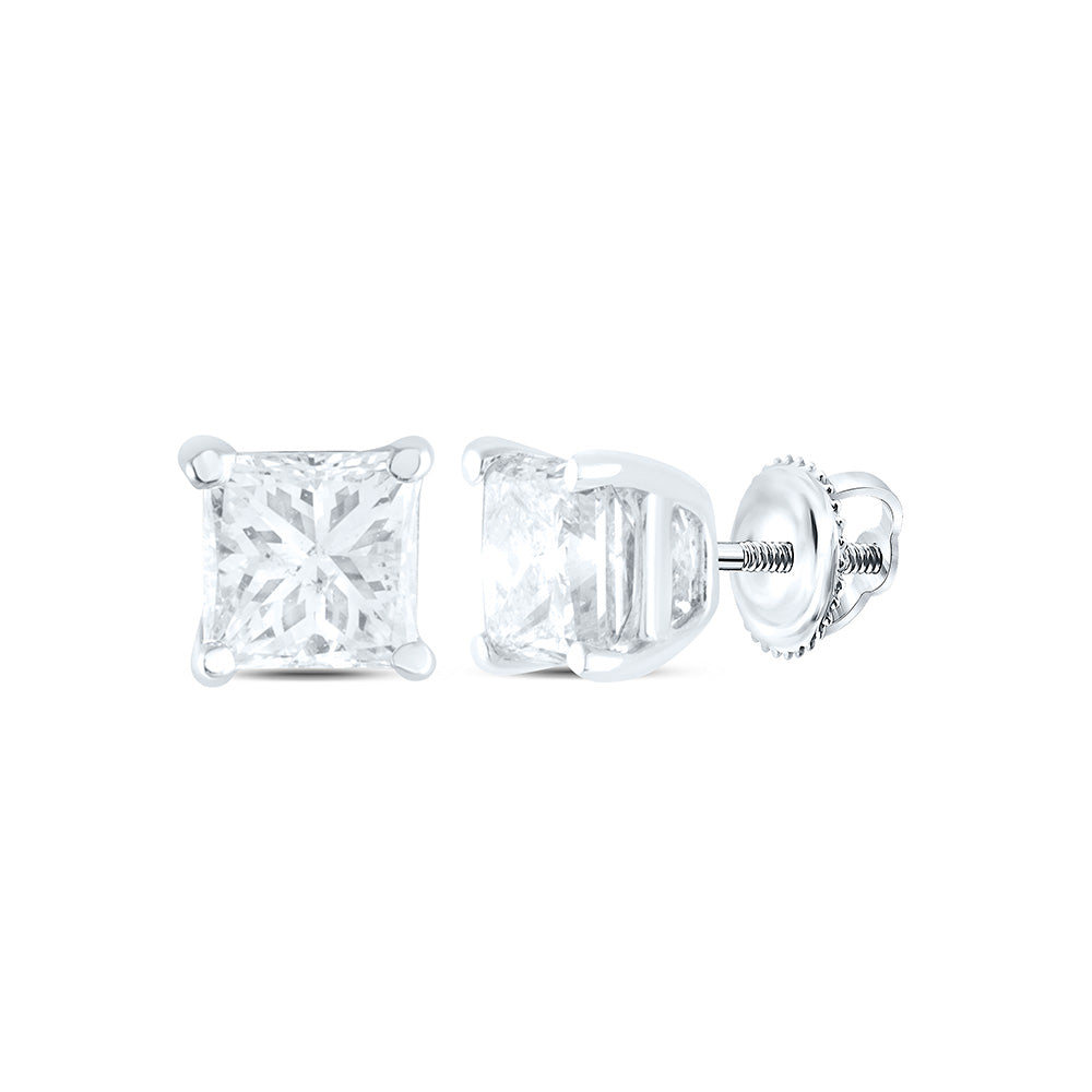 1/4CTW-NAT DIA I1 IJ PRINCESS SOLITAIRE STUD EARRING Daisy Joyeria