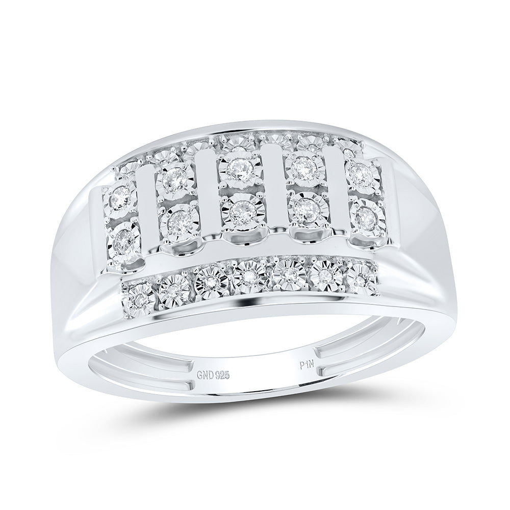 1/5CTW-NAT DIA P1N MENS RING Daisy Joyeria