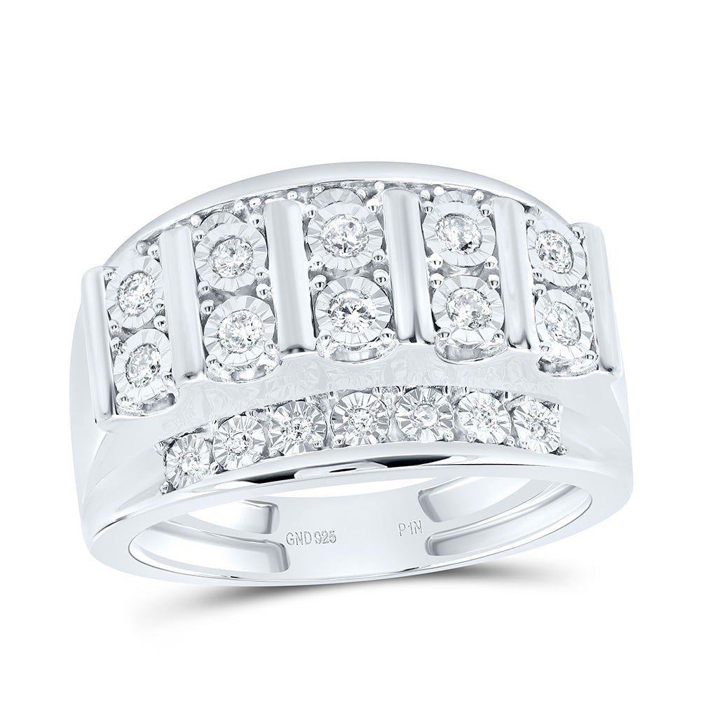 1/3CTW-NAT DIA P1N MENS RING Daisy Joyeria