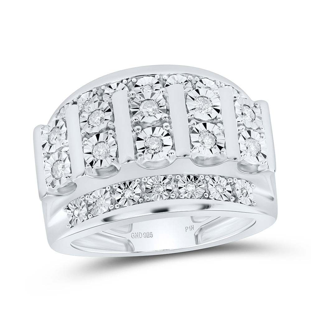 1/2CTW-NAT DIA P1N MENS RING Daisy Joyeria