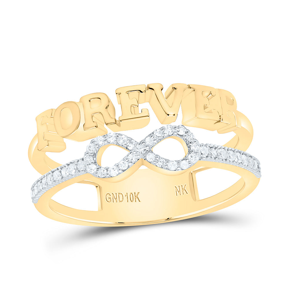 1/6CTW-NAT DIA NK GIFT "FOREVER" INIFINITY  RING Daisy Joyeria