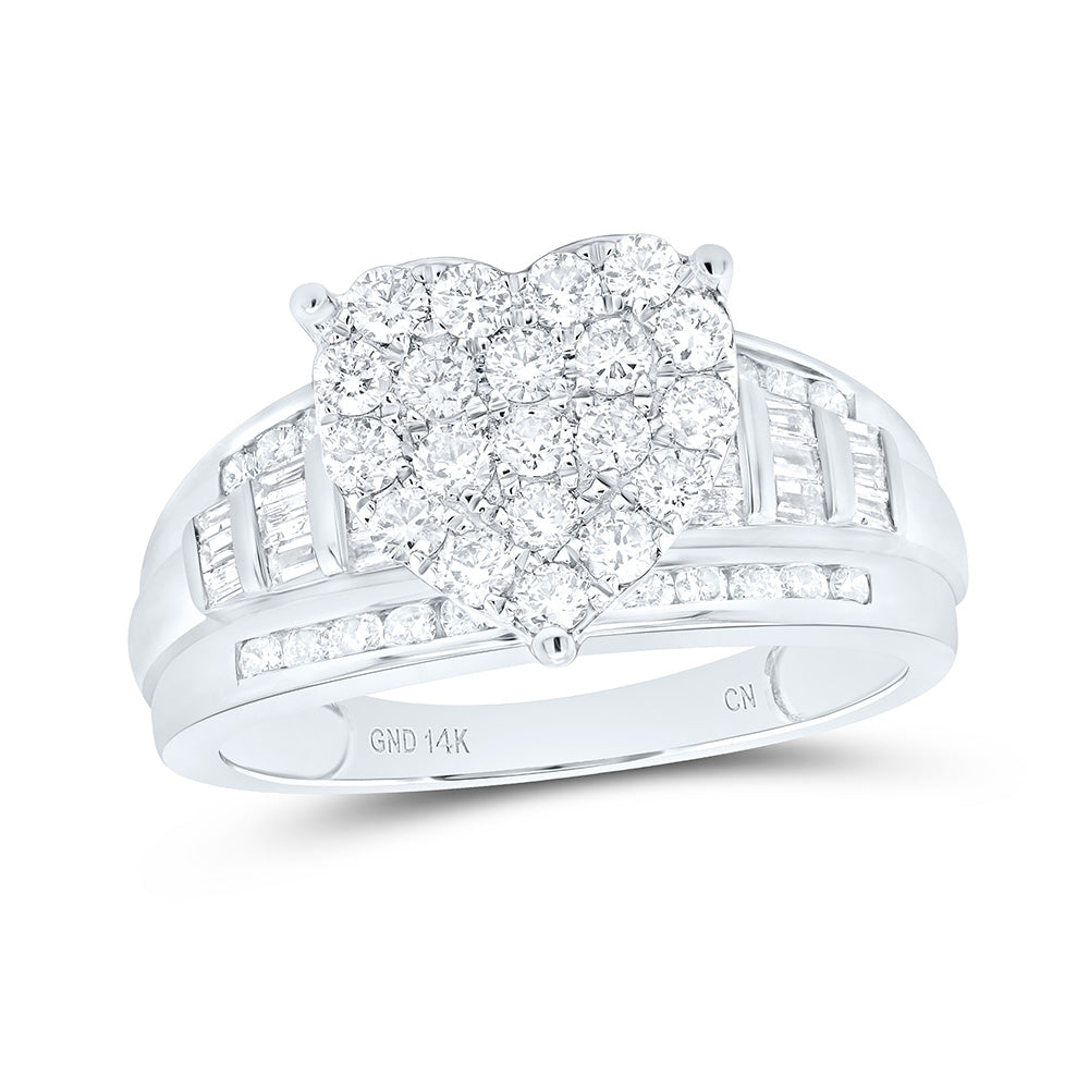 1CTW-NAT DIA CINDY HEART RING Daisy Joyeria