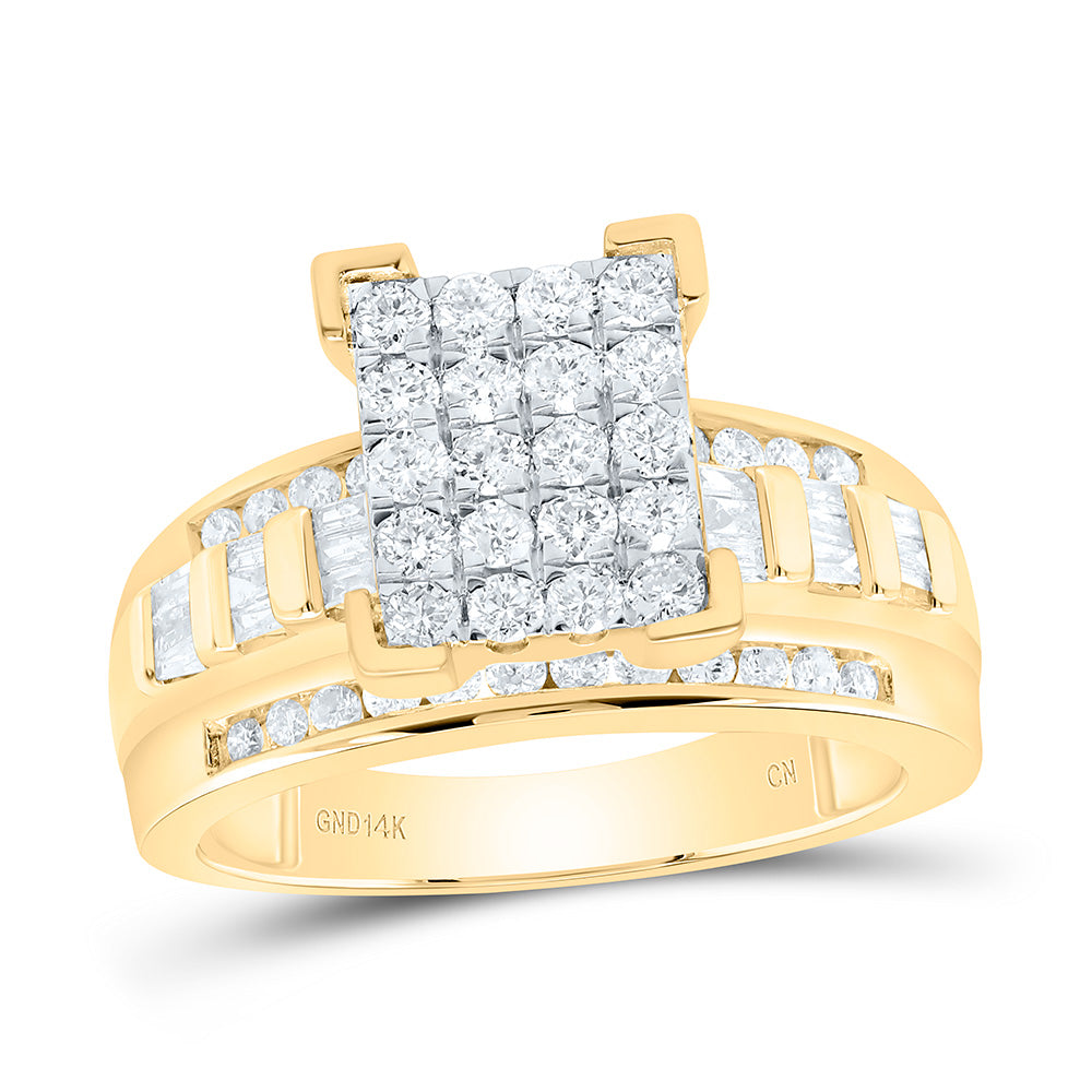 7/8CTW-NAT DIA CINDY EMERALD RING Daisy Joyeria