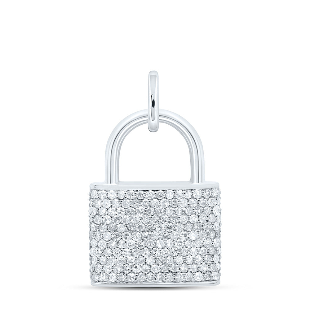5/8CTW-NAT DIA P1 GIFT LOCK  PENDANT Daisy Joyeria