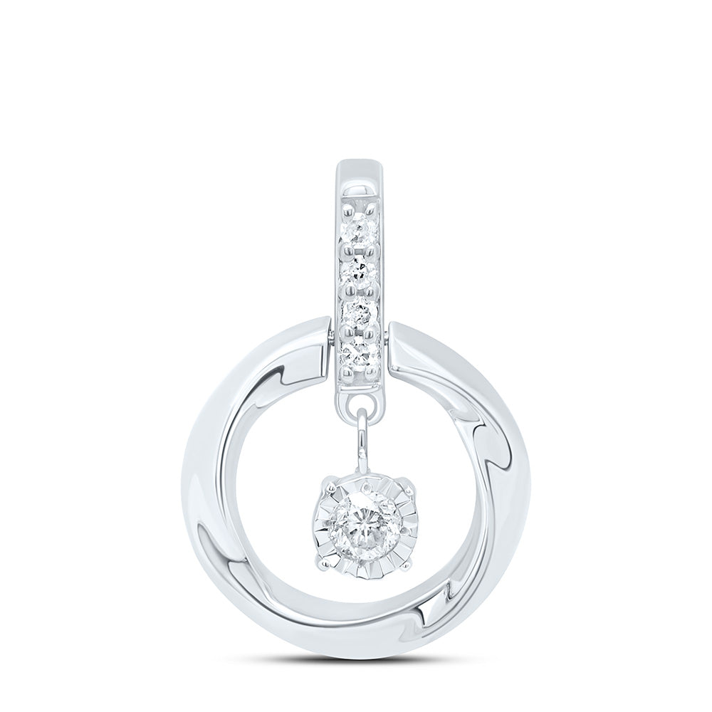 1/12CTW-NAT DIA P1 GIFT ROUND PENDANT Daisy Joyeria