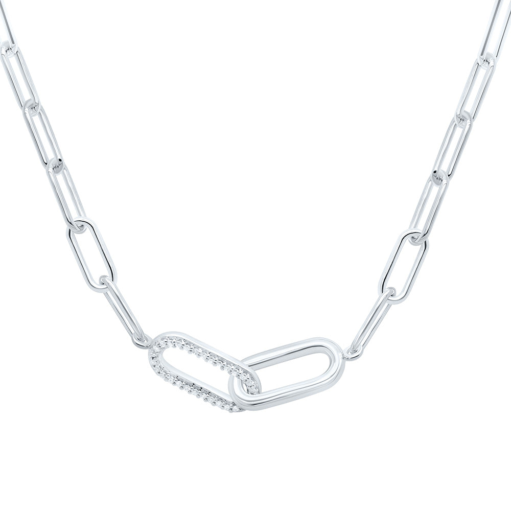 1/12CTW-NAT DIA P1 GIFT NECKLACE (18 INCH) Daisy Joyeria