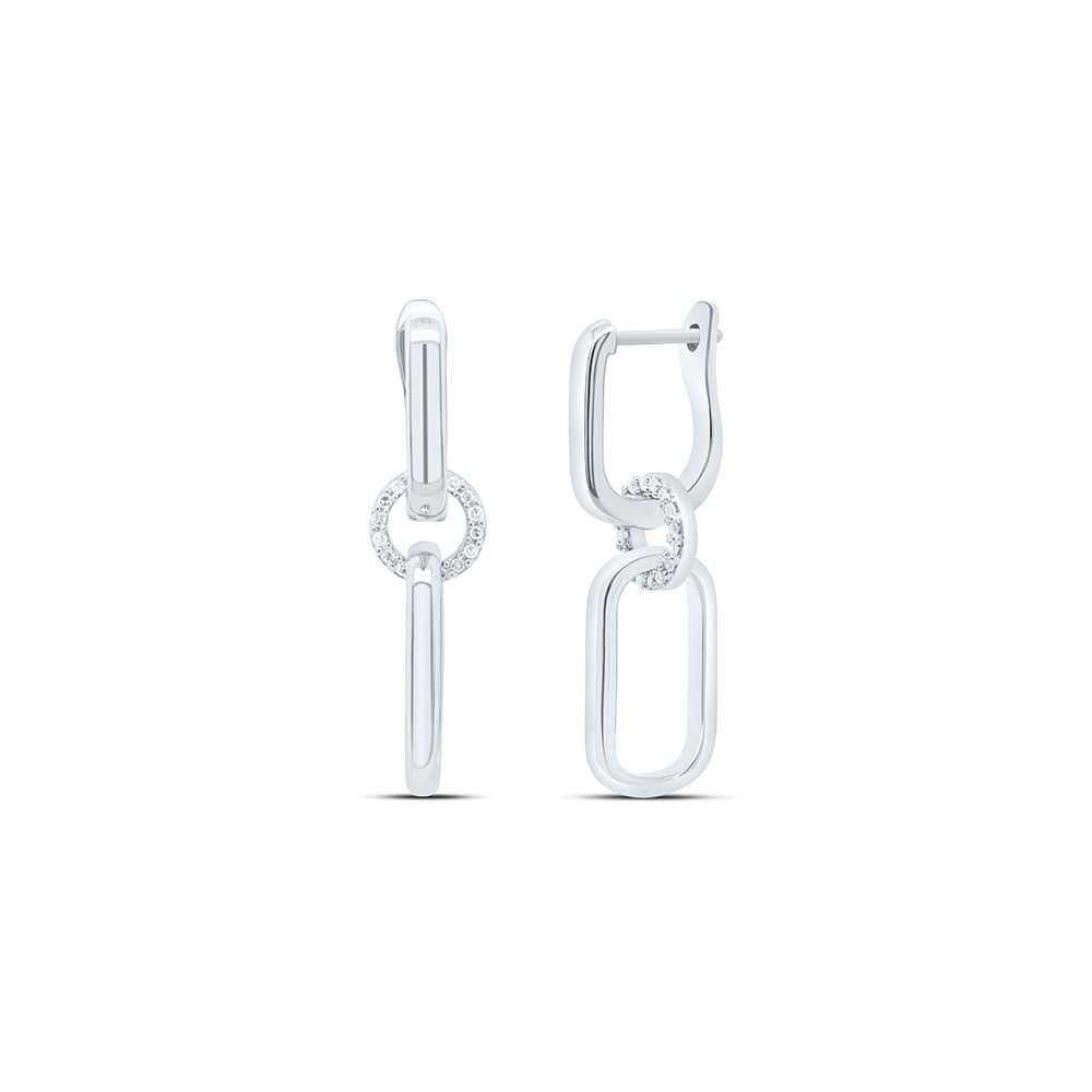 1/6CTW-NAT DIA P1 GIFT DANGLING EARRING Daisy Joyeria