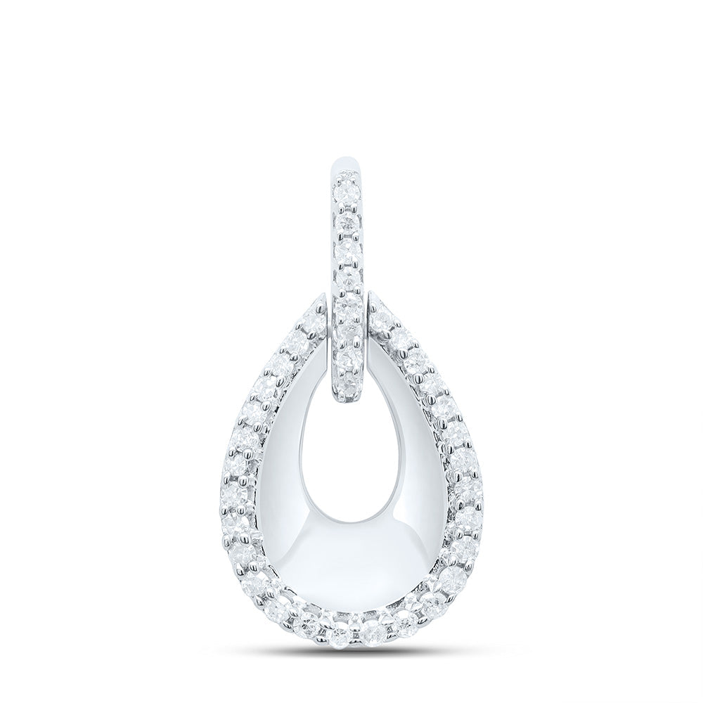 1/4CTW-NAT DIA P1 GIFT PEAR PENDANT Daisy Joyeria