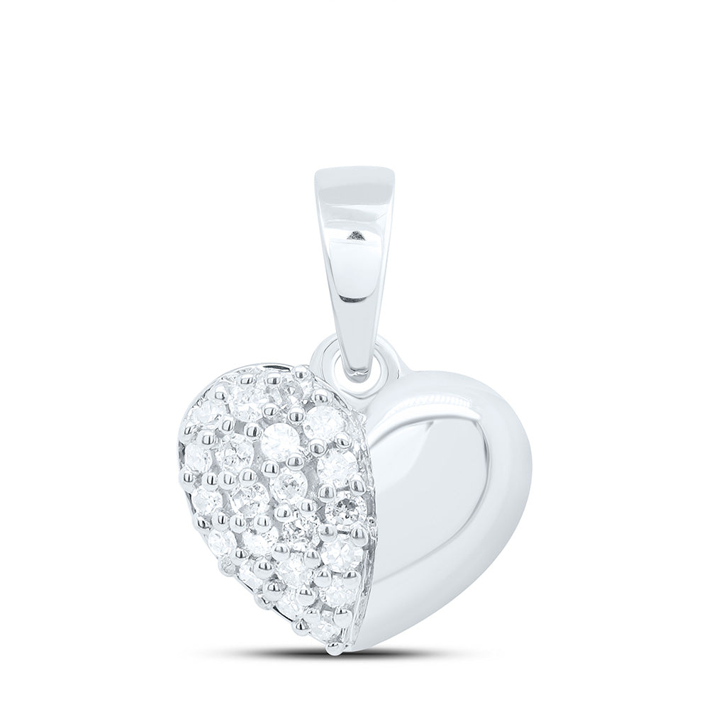 1/10CTW-NAT DIA P1 GIFT HEART PENDANT Daisy Joyeria