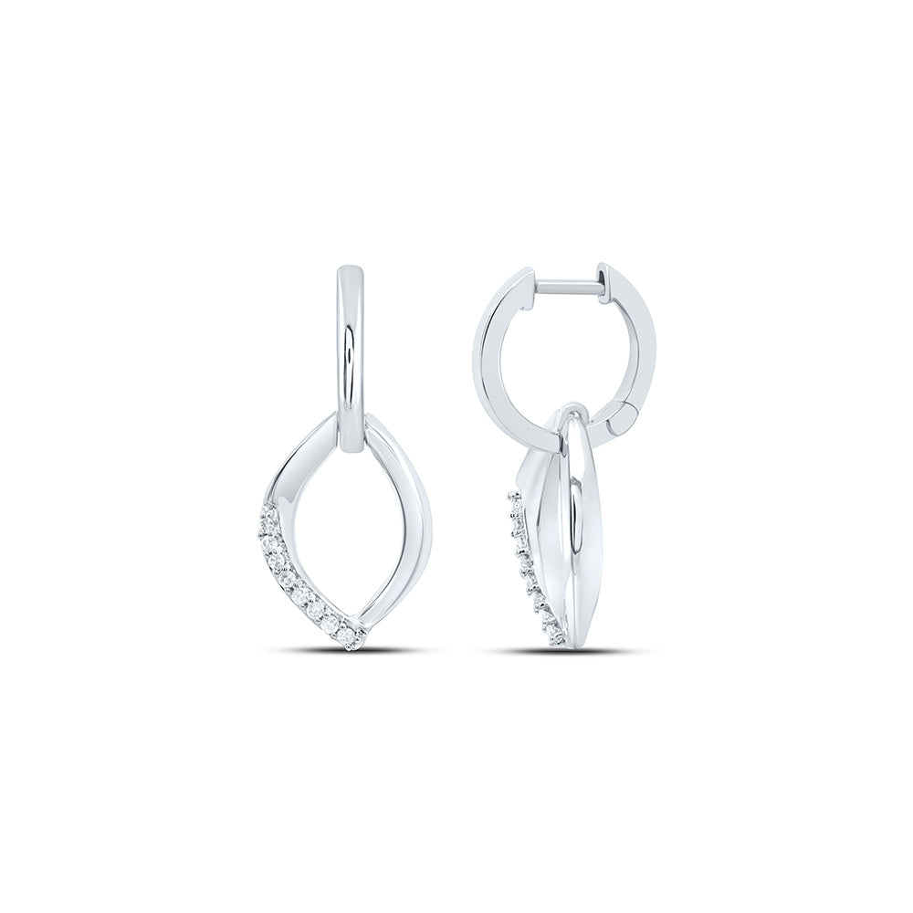 1/8CTW-NAT DIA P1 GIFT HOOP EARRING Daisy Joyeria