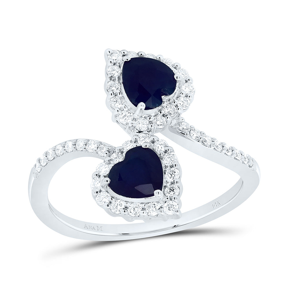1/3CTW-NAT DIA ANA M 5MM-HT-BS NAT GEM HEART RING Daisy Joyeria