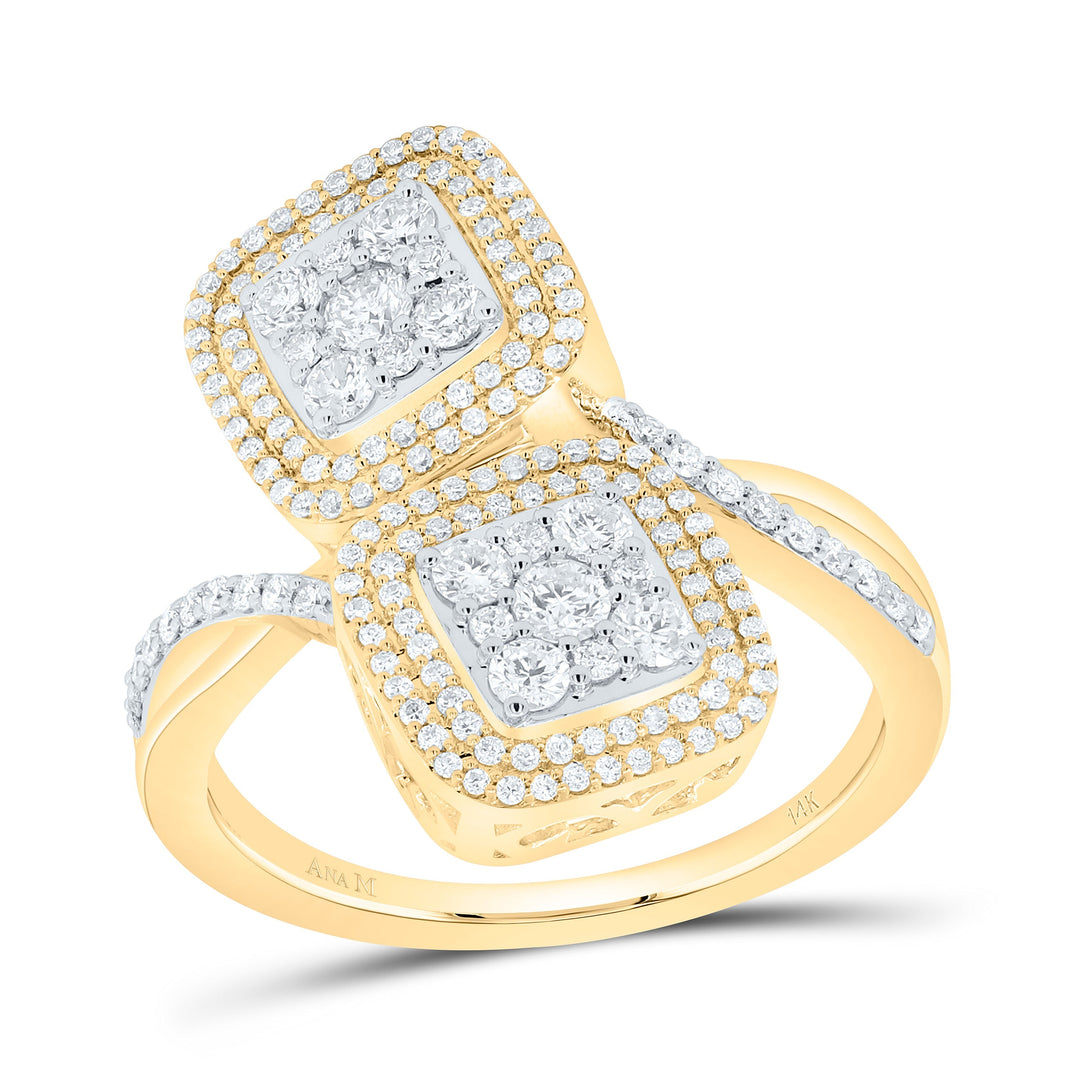 3/4CTW-NAT DIA ANA M FASHION CUSHION RING Daisy Joyeria