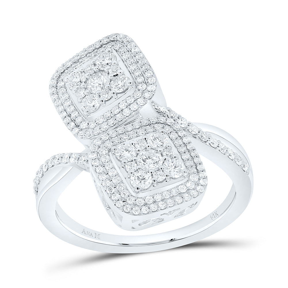 3/4CTW-NAT DIA ANA M FASHION CUSHION RING Daisy Joyeria