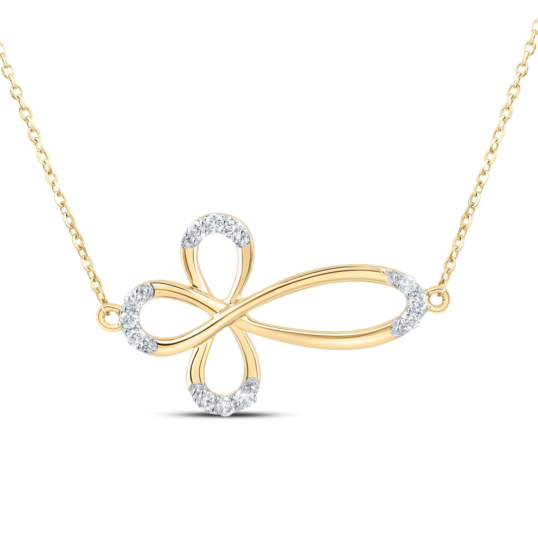 1/5CTW-NAT DIA NK FASHION CROSS NECKLACE (18 INCH) Daisy Joyeria