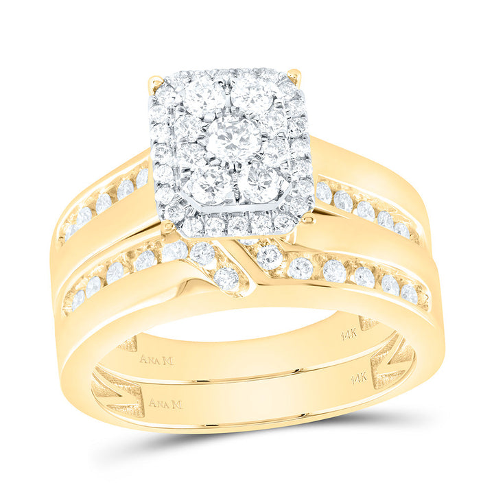1CTW-NAT DIA ANA M SQUARE TRIO SET Daisy Joyeria