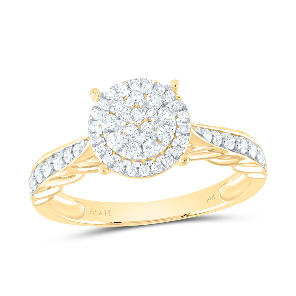 1/2CTW-NAT DIA ANA M ROUND ENGAGEMENT RING Daisy Joyeria