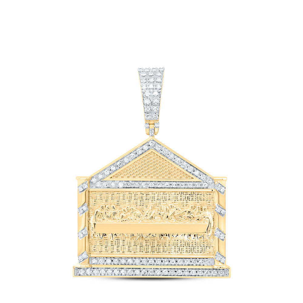 1/2CTW-NAT DIA NK MENS CHARM Daisy Joyeria