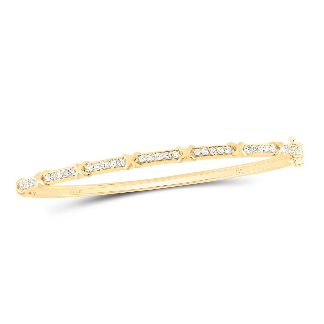 3/4CTW-NAT DIA ANA M FASHION BANGLE (60X50MM) Daisy Joyeria