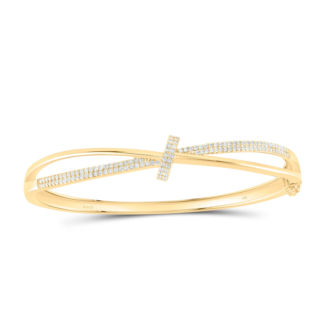 1/2CTW-NAT DIA ANA M FASHION BANGLE (60X50MM) Daisy Joyeria