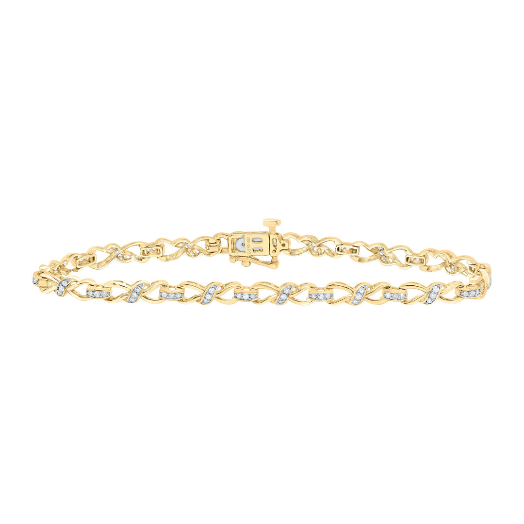 1/2CTW-NAT DIA P2 GIFT LADIES BRACELET (7 INCH) Daisy Joyeria