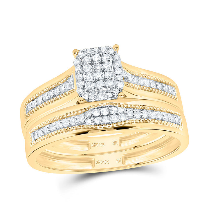 1/3CTW-NAT DIA NK EMERALD TRIO SET Daisy Joyeria