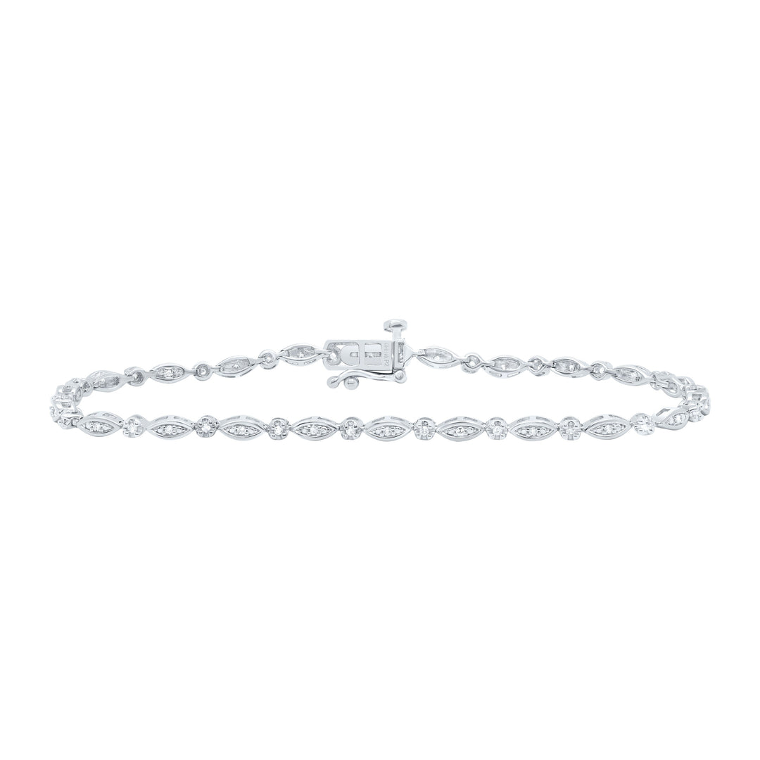 1/4CTW-NAT DIA P2 GIFT LADIES BRACELET (7 INCH) Daisy Joyeria