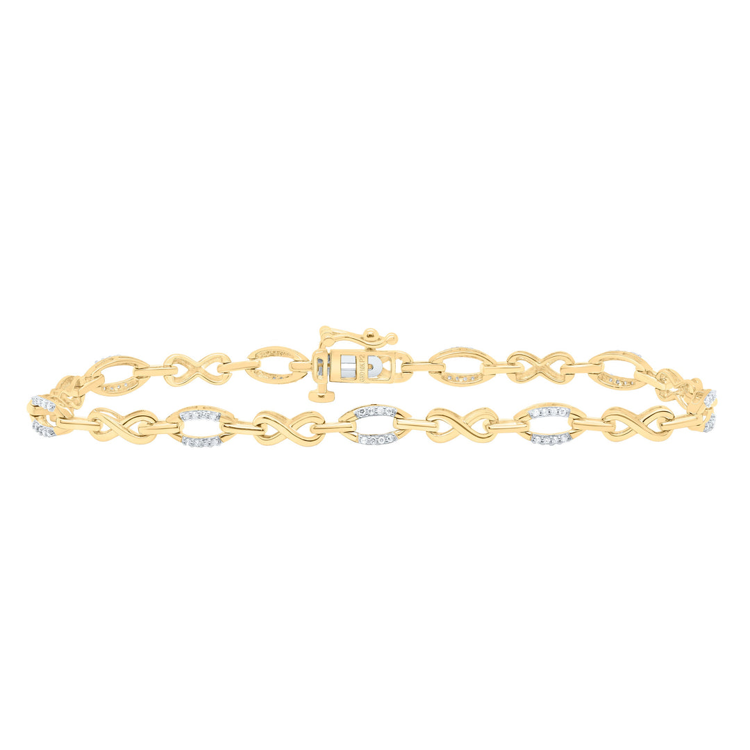 1/5CTW-NAT DIA P2 GIFT LADIES BRACELET (7 INCH) Daisy Joyeria