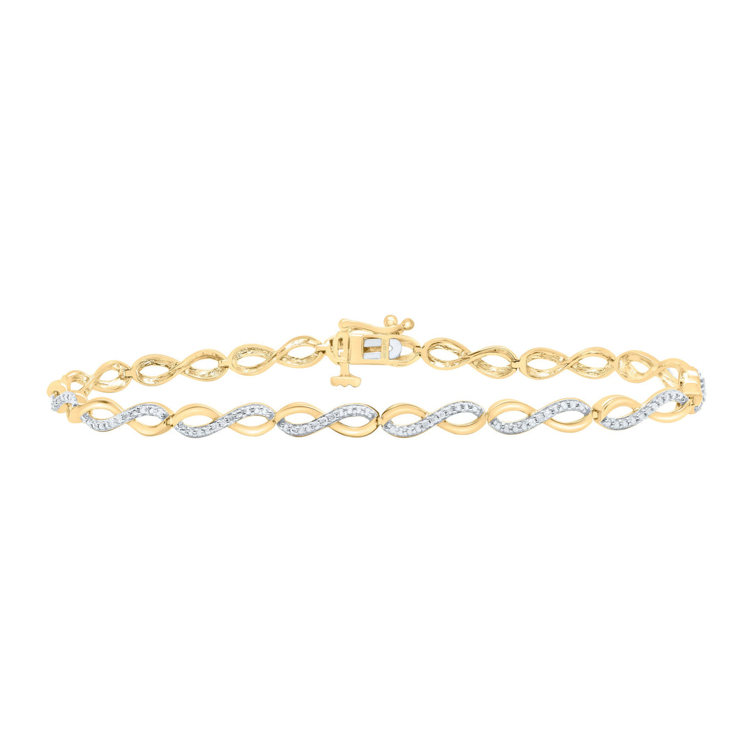 1/6CTW-NAT DIA P2 GIFT LADIES BRACELET (7 INCH) Daisy Joyeria
