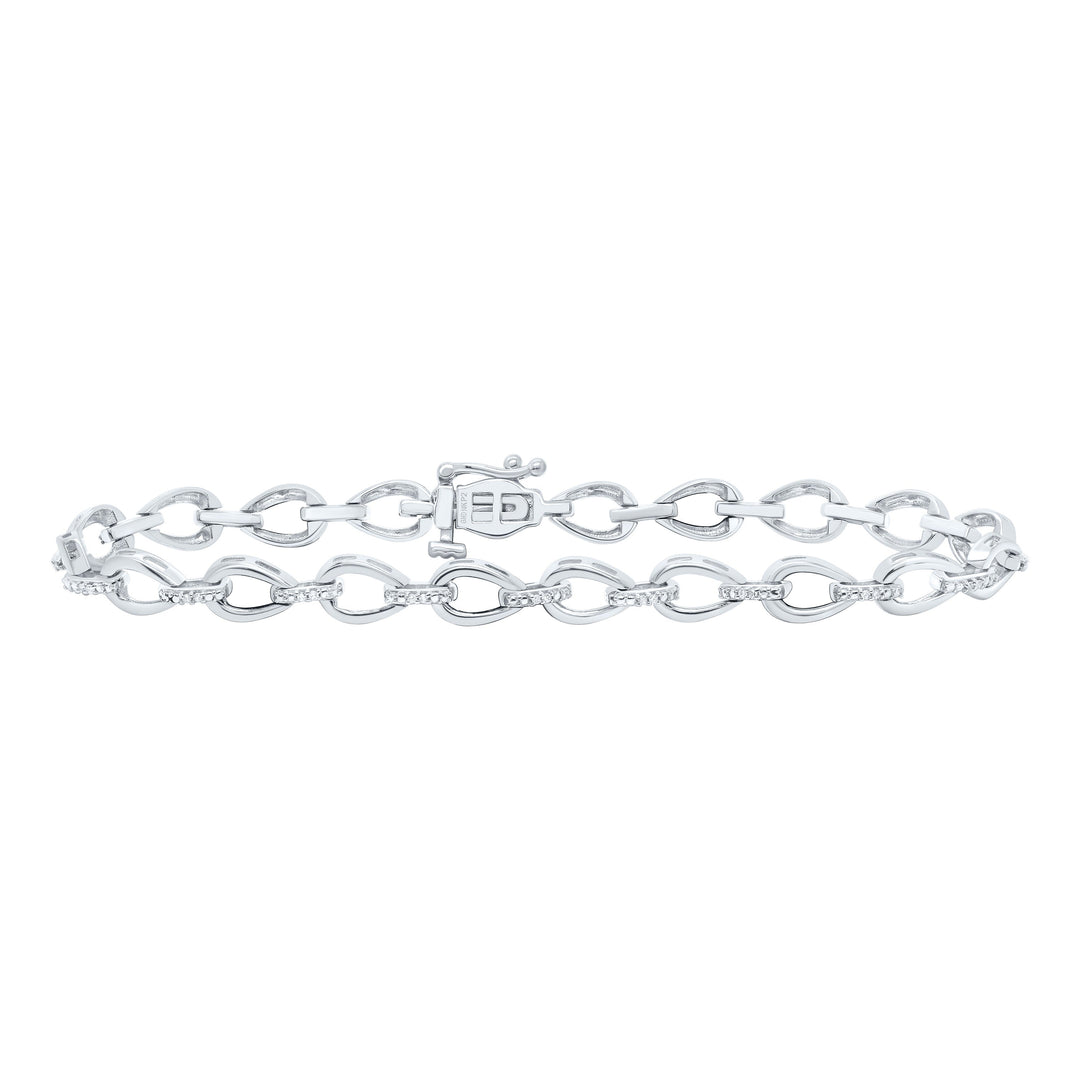 1/10CTW-NAT DIA P2 GIFT LADIES BRACELET (7 INCH) Daisy Joyeria