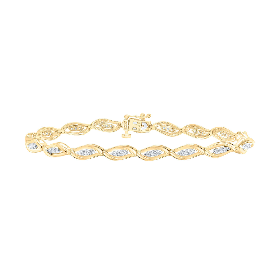 1/2CTW-NAT DIA P2 GIFT LADIES BRACELET (7 INCH) Daisy Joyeria